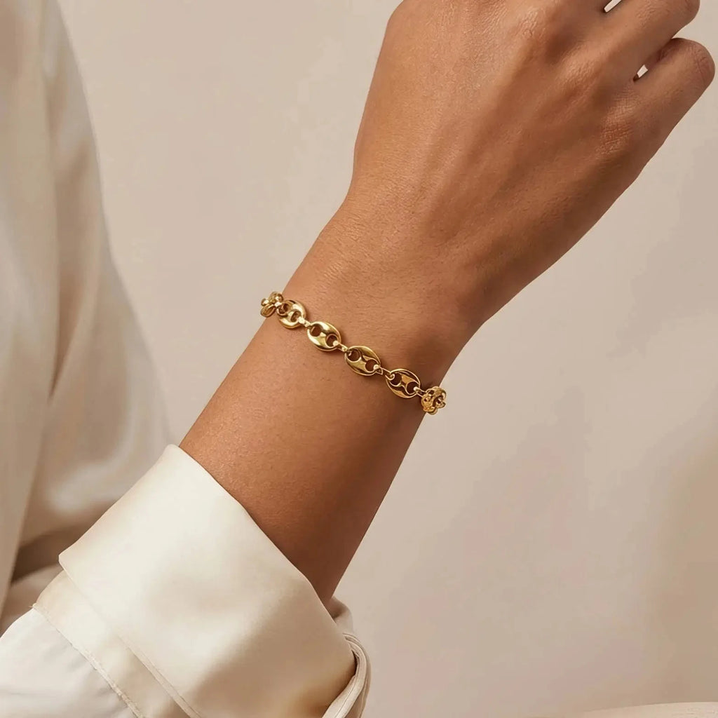 Bransoletka Gaja — biżuteria ze stali chirurgicznej 316L w powłoce PVD 18K, zdjęcie 3
