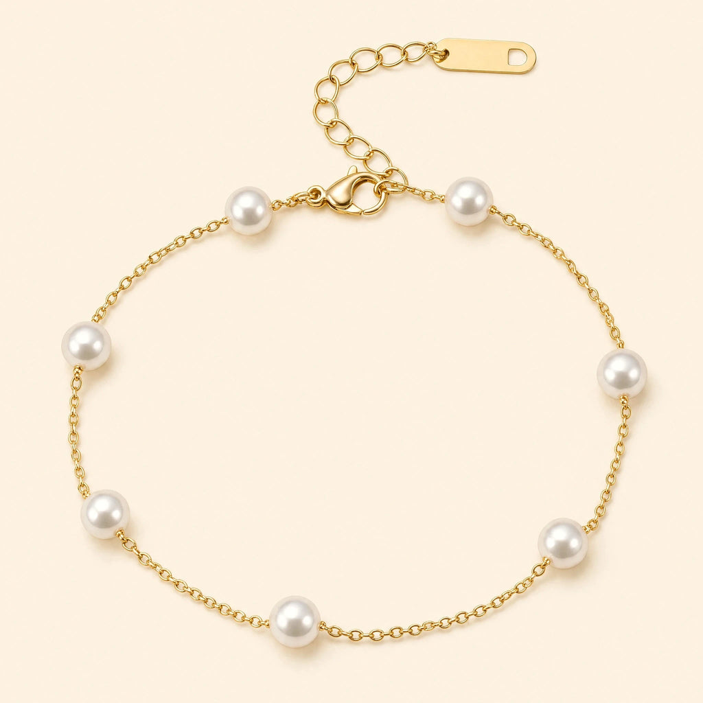 Bransoletka Perla — biżuteria ze stali chirurgicznej 316L w powłoce PVD 18K, zdjęcie 1
