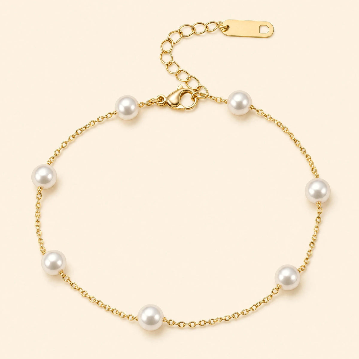 Bransoletka Perla — biżuteria ze stali chirurgicznej 316L w powłoce PVD 18K, zdjęcie 1