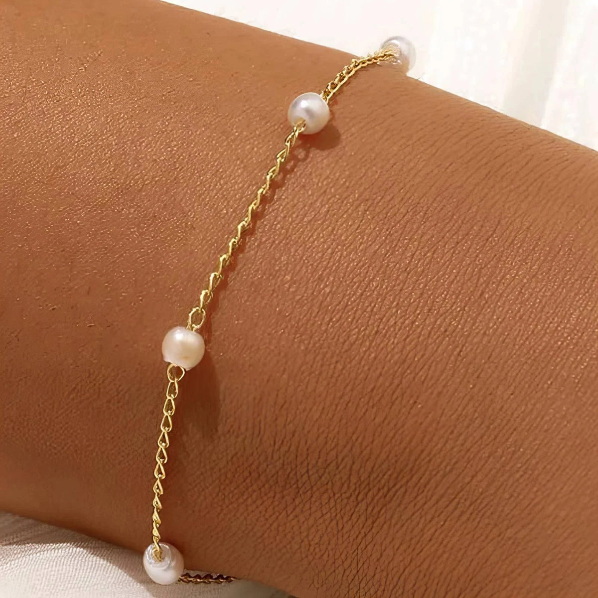 Bransoletka Perla — biżuteria ze stali chirurgicznej 316L w powłoce PVD 18K, zdjęcie 2