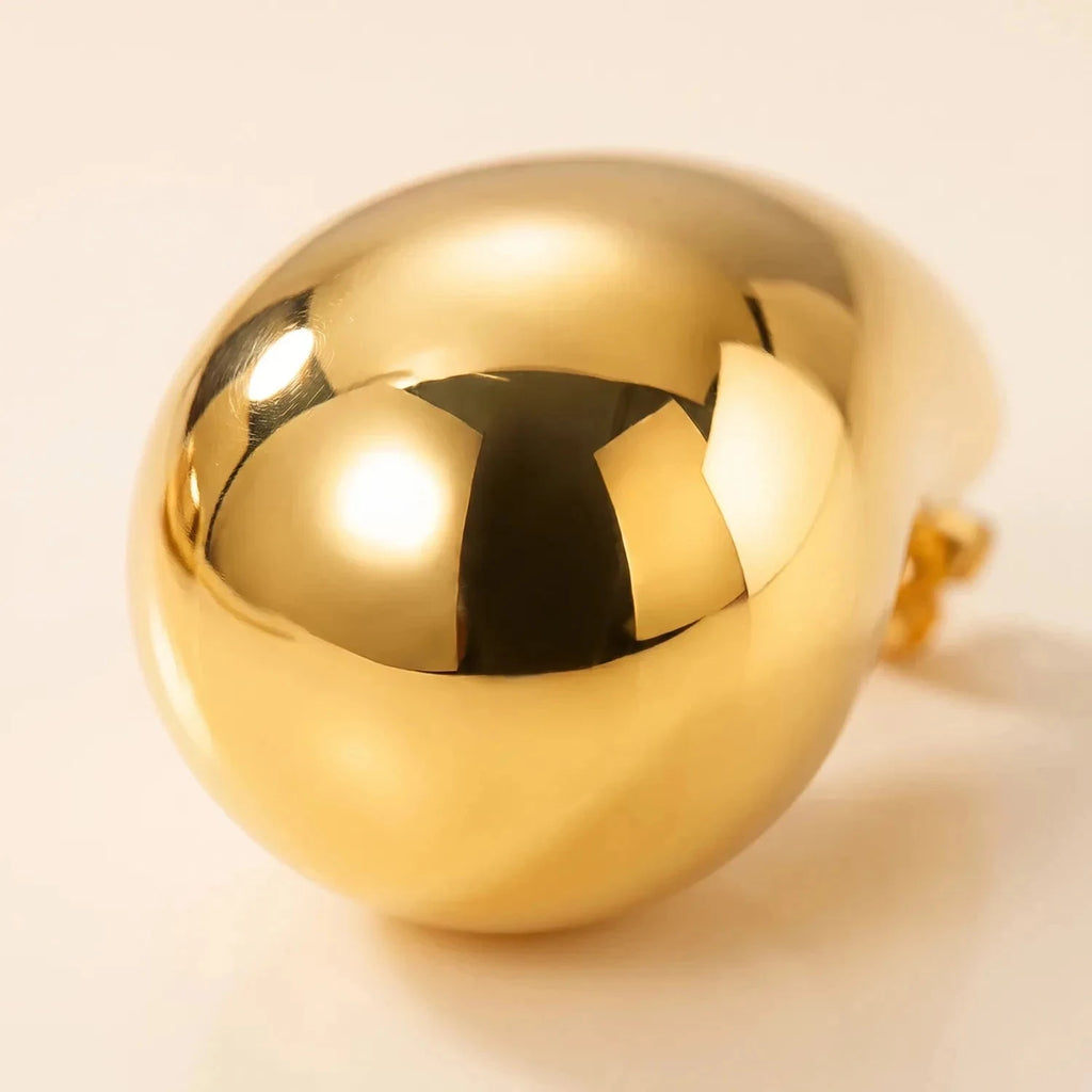 Kolczyki Nina — biżuteria ze stali chirurgicznej 316L w powłoce PVD 18K, zdjęcie 4