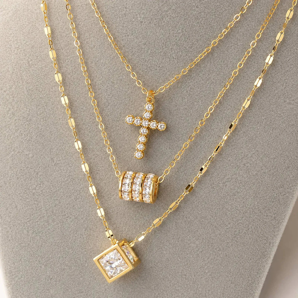 Naszyjnik Emilia — biżuteria ze stali chirurgicznej 316L w powłoce PVD 18K, zdjęcie 4