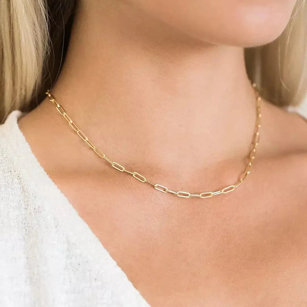 Naszyjnik Ines — biżuteria ze stali chirurgicznej 316L w powłoce PVD 18K, zdjęcie 3