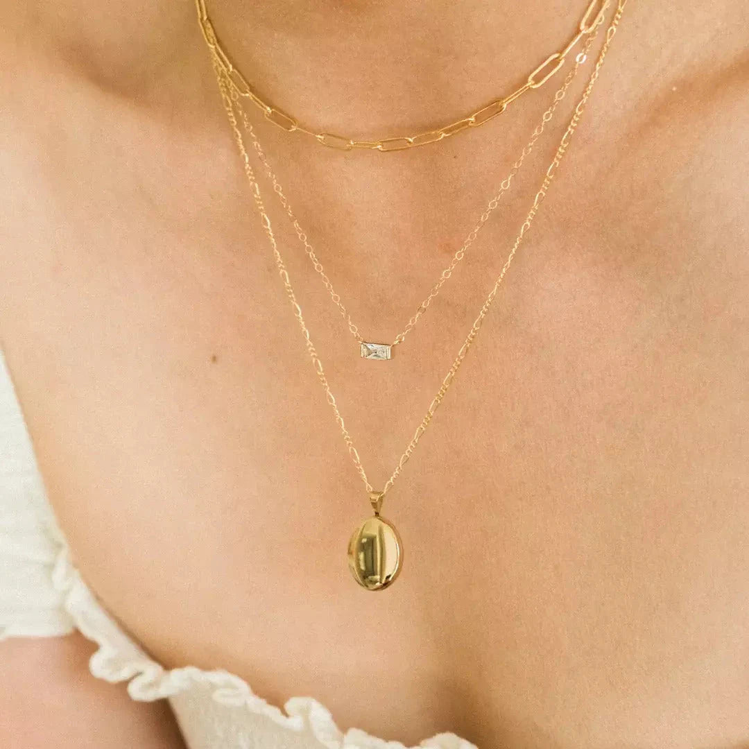 Naszyjnik Ines — biżuteria ze stali chirurgicznej 316L w powłoce PVD 18K, zdjęcie 4