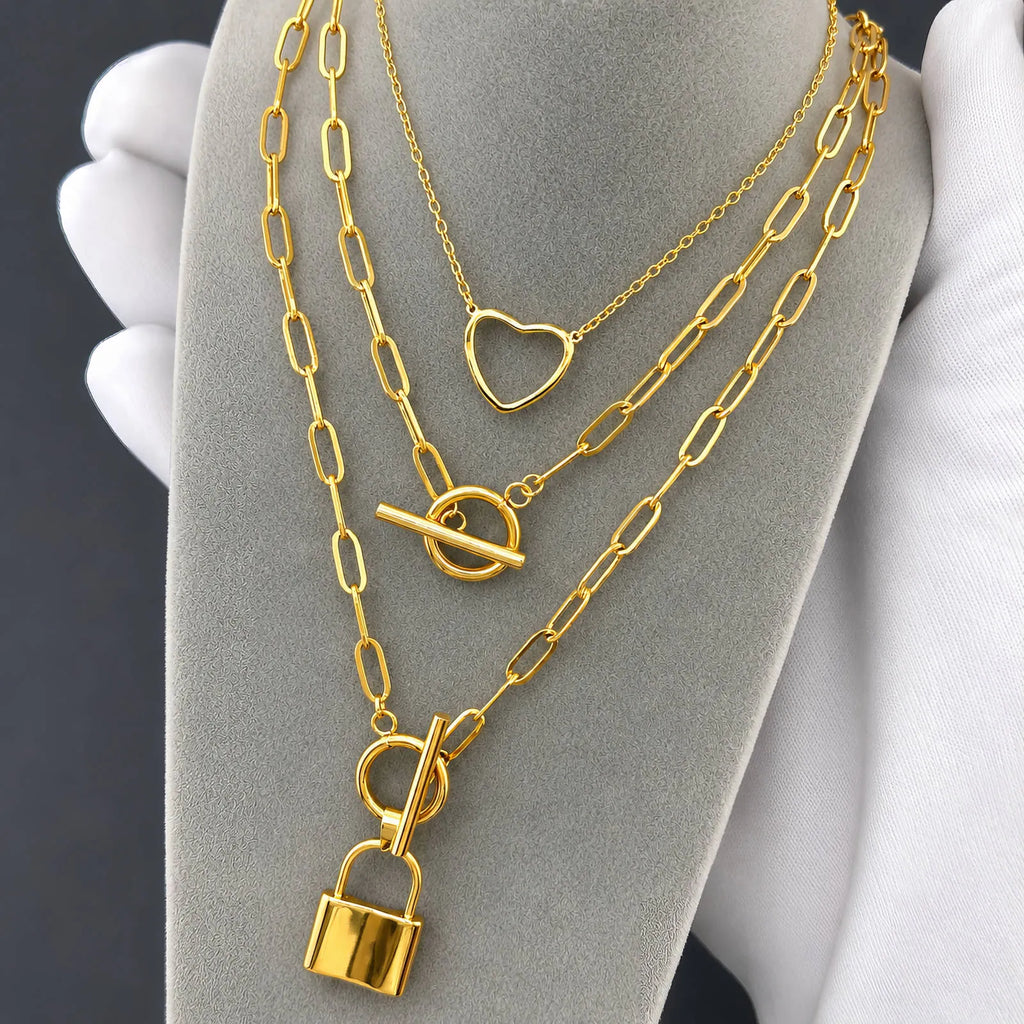 Naszyjnik Karina — biżuteria ze stali chirurgicznej 316L w powłoce PVD 18K, zdjęcie 4