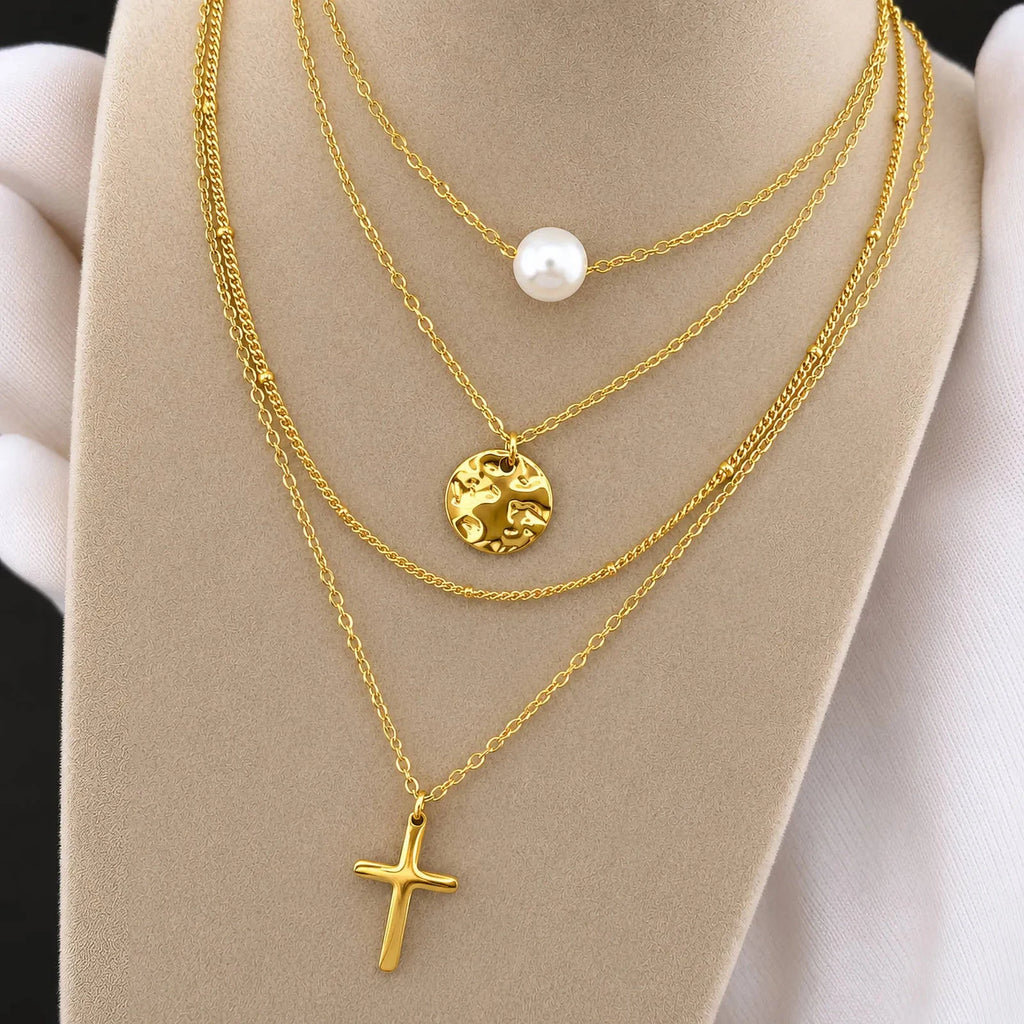 Naszyjnik Kinga — biżuteria ze stali chirurgicznej 316L w powłoce PVD 18K, zdjęcie 5