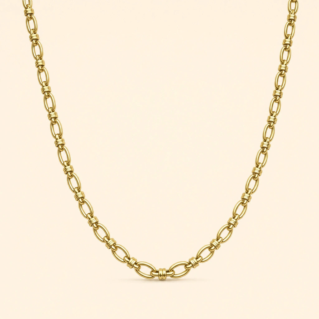 Naszyjnik Laura — biżuteria ze stali chirurgicznej 316L w powłoce PVD 18K, zdjęcie 1