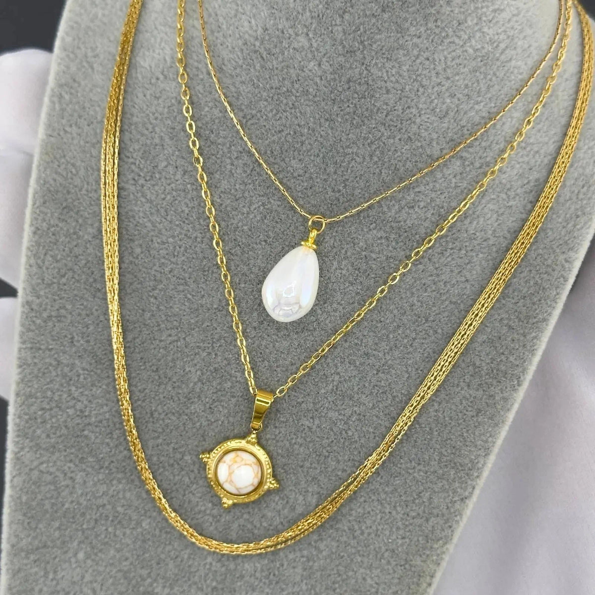 Naszyjnik Pola — biżuteria ze stali chirurgicznej 316L w powłoce PVD 18K, zdjęcie 3