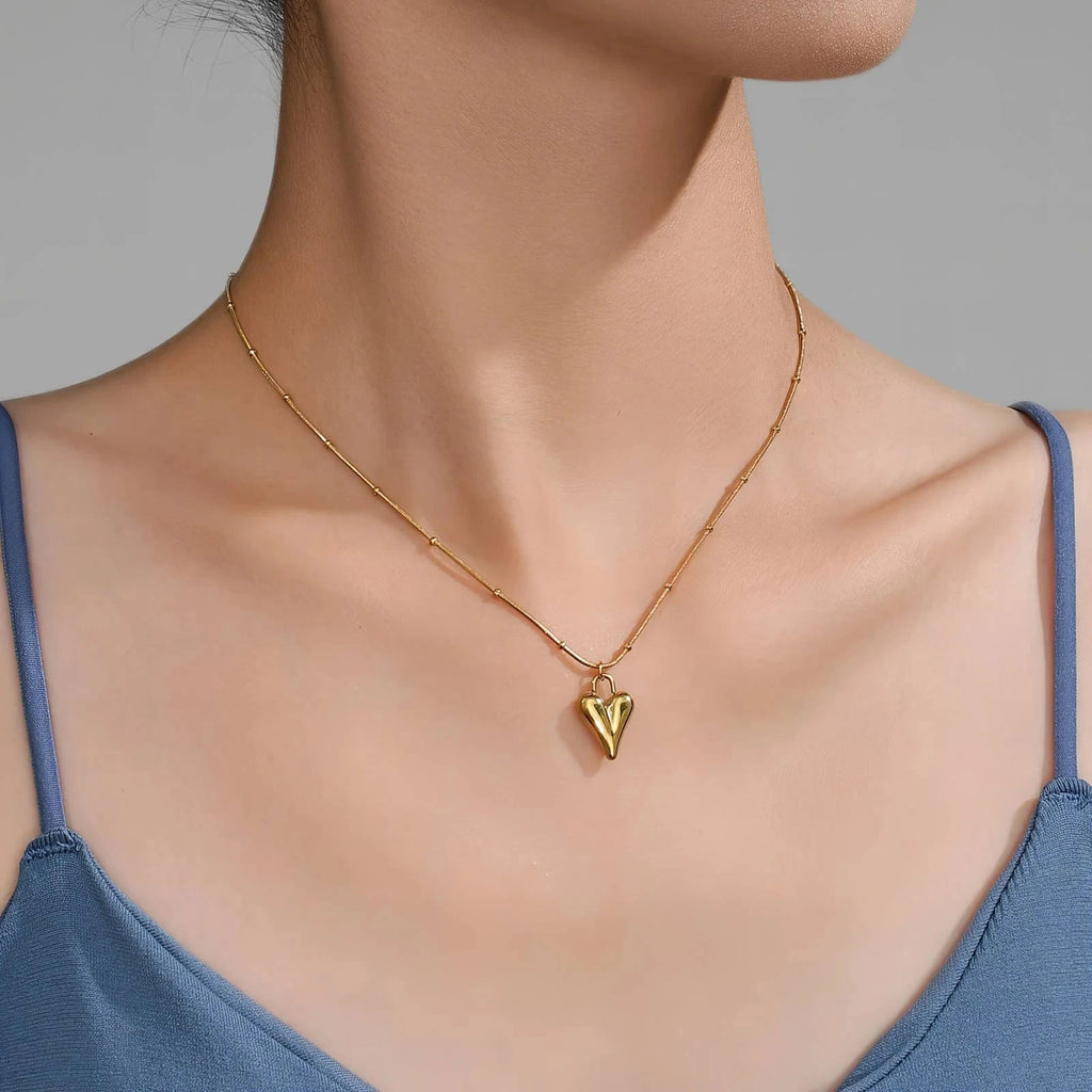 Naszyjnik Sonia — biżuteria ze stali chirurgicznej 316L w powłoce PVD 18K, zdjęcie 3