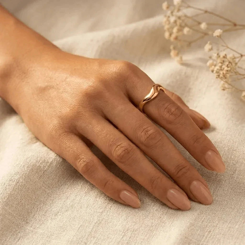 Pierścionek Roma — biżuteria ze stali chirurgicznej 316L w powłoce PVD 18K, zdjęcie 2