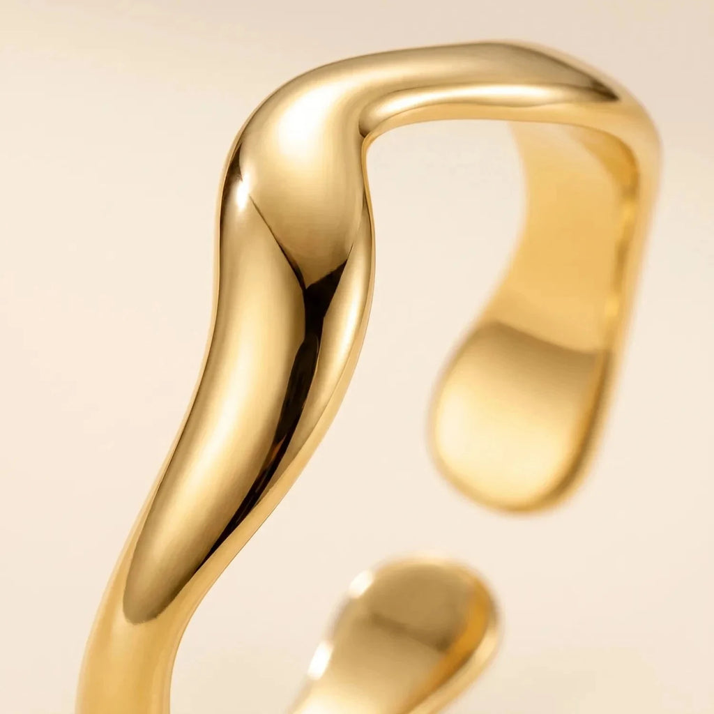 Pierścionek Roma — biżuteria ze stali chirurgicznej 316L w powłoce PVD 18K, zdjęcie 3