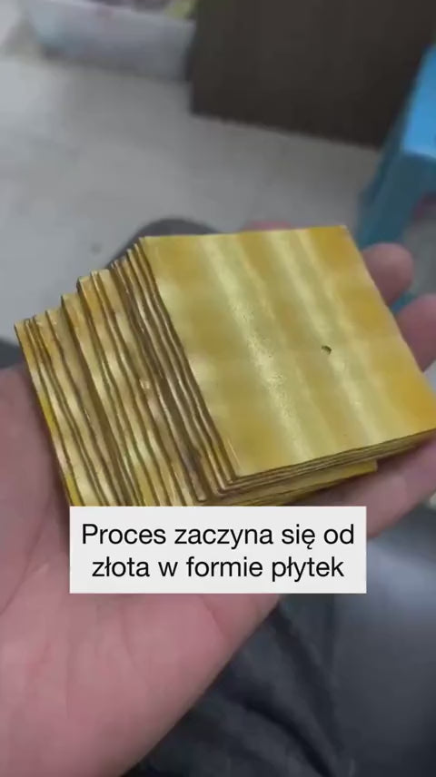 Proces produkcji biżuterii Anna & Klara — przygotowanie stalowych baz